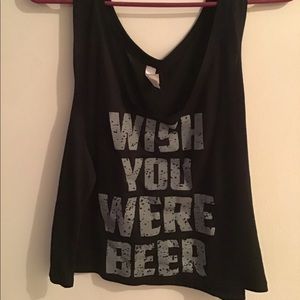 Wish you were beer tank top